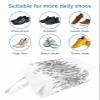 Gray Eucalyptus Shoe Bags - X-Large Travel Golf Shoes Pouch Bags Storage Organizer Accessories with Zipper & Handle for Men,Women,Kids,Traveling,Gym,Sport,Modern Pastoral Country French Botanical Leaf view 3