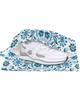 Boho Floral Blue Shoe Bags - X-Large Travel Golf Shoes Pouch Bags Storage Organizer Accessories with Zipper & Handle for Men, Women, Kids, Traveling, Gym, Sport, Spring Summer Botanical Flowers Herb view 2