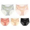 HEJIGOOD 5-Pack Women's Seamless Ice Silk Panties - Ultra-Thin, Breathable, No-Show, Stretchy Underwear (Multicolor,XX-Large) view 1