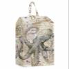 Brown Octopus Shoe Bags - Large Travel Golf Shoes Pouch Bags Storage Organizer Accessories with Zipper & Handle for Men, Women, Kids, Traveling, Gym, Sport, Nautical Coastal Anchor Boat Starfish Conch view 1