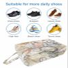 Brown Octopus Shoe Bags - Large Travel Golf Shoes Pouch Bags Storage Organizer Accessories with Zipper & Handle for Men, Women, Kids, Traveling, Gym, Sport, Nautical Coastal Anchor Boat Starfish Conch view 3