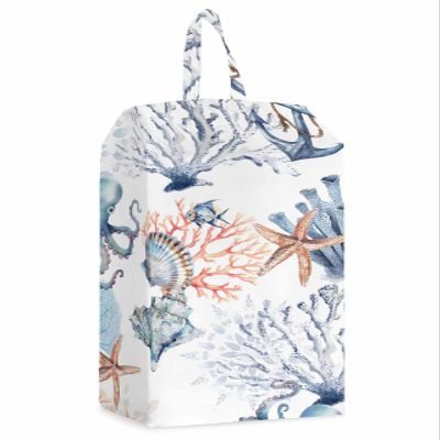 Coastal Octopus Shoe Bags - X-Large Travel Golf Shoes Pouch Bags Storage Organizer Accessories with Zipper & Handle for Men,Women,Kids,Traveling,Gym,Sport,Starfish Shell Coral Nautical Anchor Summer