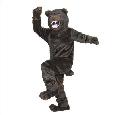 Fierce Brown Bear Mascot Costume Adult Size for Men & Women with Built-in Fan Inside the Head