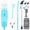 Hmtaolife Inflatable Stand Up Paddle Board, Inflatable SUP with Paddle Board Accessories, Non-Slip Comfort Deck for Youth and Adults view 1