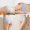 HEJIGOOD 5 Pack Womens Briefs Underwear Seamless No Show Mid Waisted Invisable Hipster Ice Silk Soft Stretchy Panties M-XXL (Multicolor,Medium) view 3