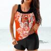 hlysgo Modest Swimsuits for Women 2 Piece Tankini Swimwear Blouson Swim Tank Top with Boyshorts 2025 Athletic Bathing Suits view 2