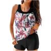 hlysgo Modest Swimsuits for Women 2 Piece Tankini Swimwear Blouson Swim Tank Top with Boyshorts 2025 Athletic Bathing Suits view 1