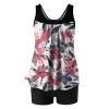hlysgo Modest Swimsuits for Women 2 Piece Tankini Swimwear Blouson Swim Tank Top with Boyshorts 2025 Athletic Bathing Suits view 4