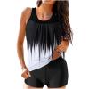 hlysgo Modest Swimsuits for Women 2 Piece Tankini Swimwear Blouson Swim Tank Top with Boyshorts 2025 Athletic Bathing Suits view 1