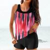 hlysgo Modest Swimsuits for Women 2 Piece Tankini Swimwear Blouson Swim Tank Top with Boyshorts 2025 Athletic Bathing Suits view 2