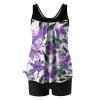 hlysgo Modest Swimsuits for Women 2 Piece Tankini Swimwear Blouson Swim Tank Top with Boyshorts 2025 Athletic Bathing Suits view 4