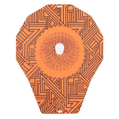 Lybunair 2 Pcs PP Cycle Front Later Disc Brake Covers, Oil spot Prevention Cycle Accessories for Mountain & Road Cycle Cleaning (Geometric)