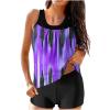 hlysgo Modest Swimsuits for Women 2 Piece Tankini Swimwear Blouson Swim Tank Top with Boyshorts 2025 Athletic Bathing Suits view 1