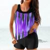 hlysgo Modest Swimsuits for Women 2 Piece Tankini Swimwear Blouson Swim Tank Top with Boyshorts 2025 Athletic Bathing Suits view 2