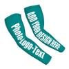 KOALEIU Custom Arm Sleeve Personalized Add Your Image Text Elastic Breathable Sleeves Covers, Personalized Arm Compression Sleeve for Cycling Pickleballs Basketball, DarkCyan view 2