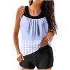 hlysgo Modest Swimsuits for Women 2 Piece Tankini Swimwear Blouson Swim Tank Top with Boyshorts 2025 Athletic Bathing Suits view 1