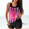 hlysgo Modest Swimsuits for Women 2 Piece Tankini Swimwear Blouson Swim Tank Top with Boyshorts 2025 Athletic Bathing Suits view 2