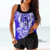 hlysgo Modest Swimsuits for Women 2 Piece Tankini Swimwear Blouson Swim Tank Top with Boyshorts 2025 Athletic Bathing Suits view 2