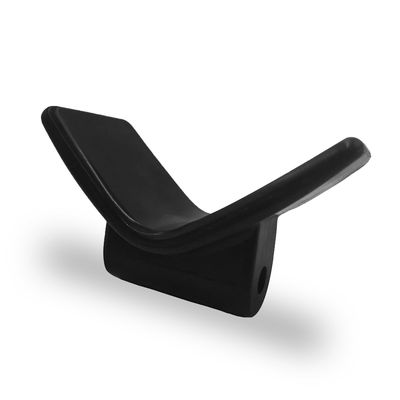 COLOFULWAY 3" Boat Trailer Y Bow Stop, Poly Marine V Bow Stop fits 3" Bracket with 1/2" Shaft (Black)