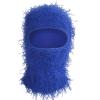 Ezovino Distressed Balaclava Ski Mask, Knitted Full Face Mask for Men/Women Blue view 1