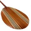 Outrigger Koa Canoe Paddle with Inlay 60 inch with Etching Steersman | #koam016tr view 1