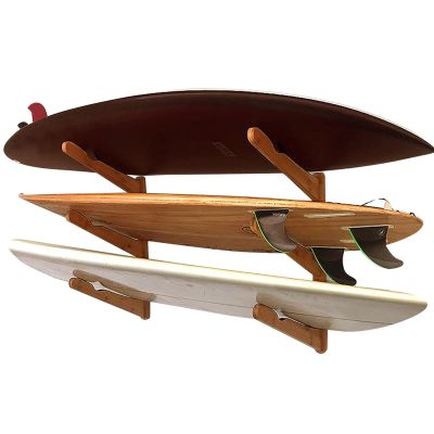 WILMIN Surfboard Wall Rack, Surfboard Shelf, Surf board Wall Mount, Snowboard Wall Rack, Ski Rack (3-Layers)