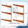 WILMIN Surfboard Wall Rack, Surfboard Shelf, Surf board Wall Mount, Snowboard Wall Rack, Ski Rack (3-Layers) view 2