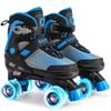 SULIFEEL Roller Skates for Girls Boys Kids,4 Sizes Adjustable Quad Skates with Light up Wheels,Safe Fun Children Skates, Best Gift for Beginners Indoor Outdoor Sports view 1