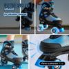 SULIFEEL Roller Skates for Girls Boys Kids,4 Sizes Adjustable Quad Skates with Light up Wheels,Safe Fun Children Skates, Best Gift for Beginners Indoor Outdoor Sports view 4