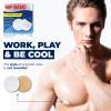 CONYCONY Mens Nipple Tape 60Pcs(30Pairs) Sticky Clear Pads Invisible Chest Cover Support for Running Jogging Marathon Muscle Training Sports Fitness and Everyday Use (60, White) view 2