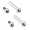 Create idea 2 Sets 29mm MTB Bike Rear Suspension Shock Mounting Bolt M8 Semi-Round Hexagon Socket Locking Screws Female Nail with 12mm Subnails view 1