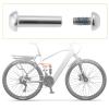 Create idea 2 Sets 29mm MTB Bike Rear Suspension Shock Mounting Bolt M8 Semi-Round Hexagon Socket Locking Screws Female Nail with 12mm Subnails view 3
