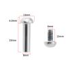 Create idea 2 Sets 29mm MTB Bike Rear Suspension Shock Mounting Bolt M8 Semi-Round Hexagon Socket Locking Screws Female Nail with 12mm Subnails view 4