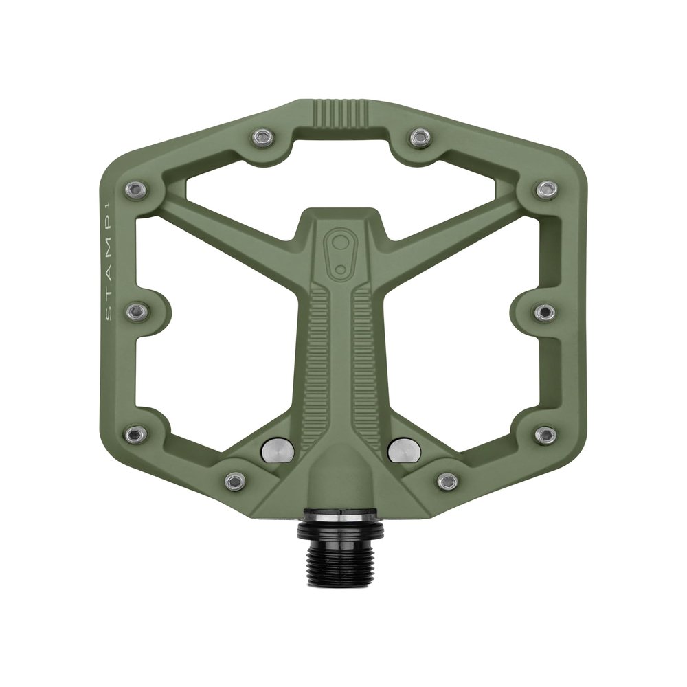 Crankbrothers Stamp 1 Gen 2,Composite MTB Bike Pedal, Green, Small