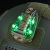 NECARL Tactical IR Helmet Light 4 Modes with Green + White LED + IR Strobe/Constant, Airsoft Survival Signal Identification Lamp for Fast Wendy and More Helmets view 1