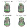 NECARL Tactical IR Helmet Light 4 Modes with Green + White LED + IR Strobe/Constant, Airsoft Survival Signal Identification Lamp for Fast Wendy and More Helmets view 3