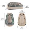 NECARL Tactical IR Helmet Light 4 Modes with Green + White LED + IR Strobe/Constant, Airsoft Survival Signal Identification Lamp for Fast Wendy and More Helmets view 4
