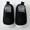 NineFit Basics Toddler Boys Girls First Walking Mesh Sandals Soft Soled Breathable Non-Slip Slip On Wide Toe Indoor Outdoor Shoes (Black, 4.5 Infant) view 2