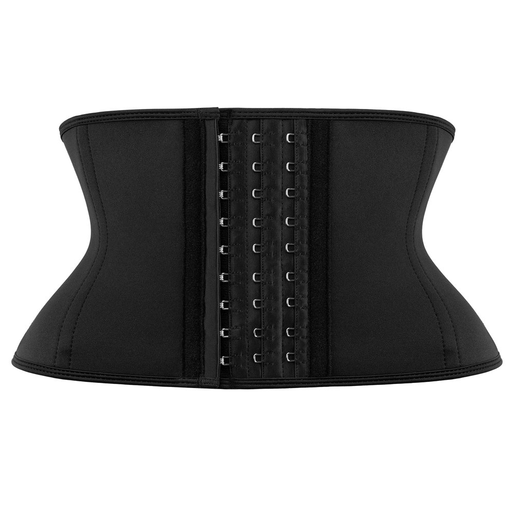 LUXURY-VITA 7" Short Torso Waist Trainer for Women Corset Body Shaper Cincher Trimmer Girdle With Adjustable Hooks Fajas Colombianas
