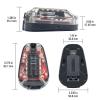 NECARL Tactical IR Helmet Light 4 Modes with Red + White LED + IR Strobe/Constant, Airsoft Survival Signal Identification Lamp for Fast Wendy and More Helmet view 4