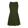 NaRHbrg Summer Dresses for Women Casual Tshirt Sundress Boho Tank Dress Casual Sleeveless Swing Cover Up Dress with Pockets view 4
