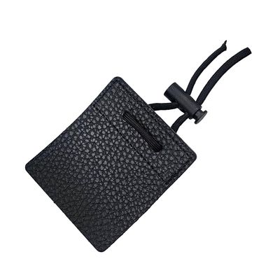 EYAKEG Leather Archery Finger Tabs,Handmade Archery Finger Guard for Shooting Practice Gear, Recurve Bow Fingers Tab (Black)