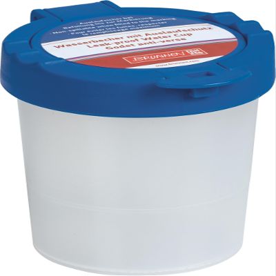 BRUNNEN Water Cup with Lid, Blue