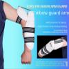 WIVKS Taekwondo Extra Long Arm & Elbow Protectors, Martial Arts Karate Training Football Protective Sleeve Arm Guards Pads Gym Team Match Sparring Gear for Adult Men Women Youth Kids (Large), White view 3