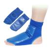 WIVKS Taekwondo Boxing Foot Protector Gear, Martial Arts Training Sparring Instep Guards Muay Thai Kung Fu Tae Kwon Do TKD Feet Gear Support for Men Women Kids (Blue,Large) view 1