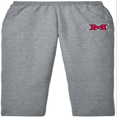 J2 Sport Miami University Sweats Redhawks Unisex Sweatpants Apparel Grey