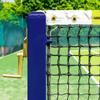 Vermont Square Tennis Posts [ITF Regulation] | 76mm Powder Coated Steel  Optional Ground Sockets (Blue, Without Ground Sockets) view 2