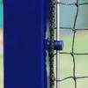 Vermont Square Tennis Posts [ITF Regulation] | 76mm Powder Coated Steel  Optional Ground Sockets (Blue, Without Ground Sockets) view 3