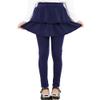 RieKet Girls School Uniform Pants Warm Stretchy Athletic Leggings with Skirt 2-14 Years Navy Blue Khaki 2 Pack 6-7 Years view 3