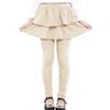 RieKet Girls School Uniform Pants Warm Stretchy Athletic Leggings with Skirt 2-14 Years Navy Blue Khaki 2 Pack 6-7 Years view 4